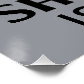 Poster Îles Shetland Écosse Royaume-Uni (Coin)