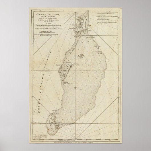 Poster Îles Turques (Devant)