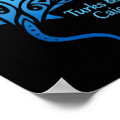 Poster Îles Turques-et-Caïques Stingray Garçons Filles Va (Coin)
