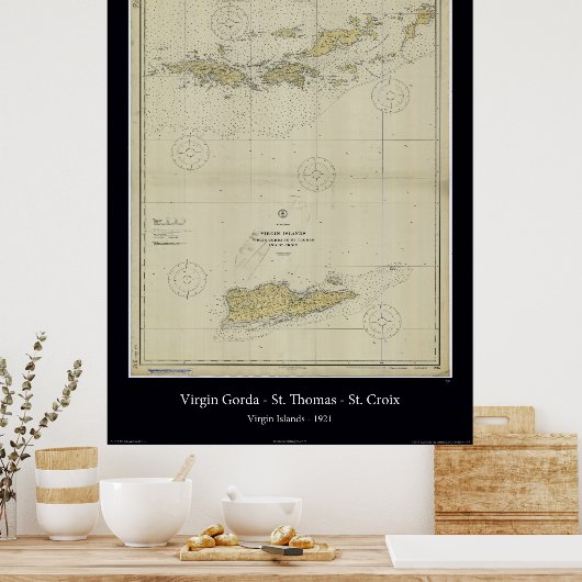 Poster îles vierges 1921 (Cuisine)