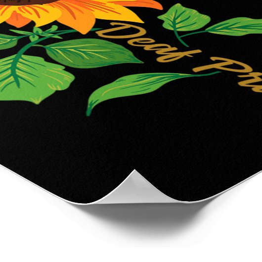 Poster ILL ASL Gesture mains Sourdes Sensibilisation à la (Coin)