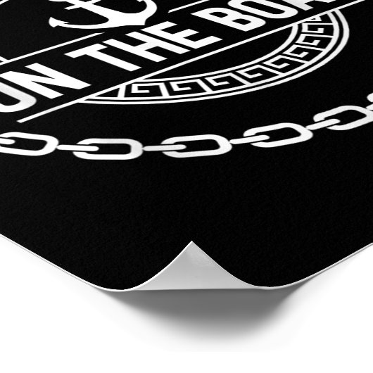 Poster Ill Be On The Boat Funny Yacht Ship Captain Boatin (Coin)