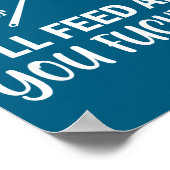 Poster I'll Feed All You Forers Funny Grilling Quote Bbq (Coin)