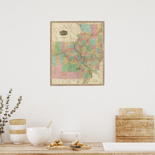 Poster Illinois et Missouri (Cuisine)