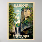 Poster Illinois Starved Rock State Park V02 (Devant)