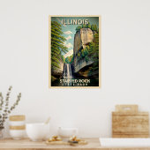 Poster Illinois Starved Rock State Park V02 (Cuisine)