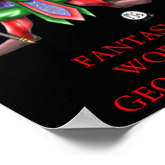 POSTER ILLITHIDMON CHIBI ESPRIT IMAGINAIRE FLAYER MONDE G (Coin)