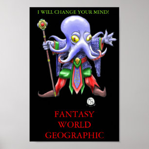 POSTER ILLITHIDMON CHIBI ESPRIT IMAGINAIRE FLAYER MONDE G