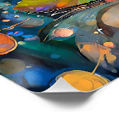 Poster Illuminated Blooming Lotus Flower (Coin)