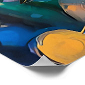 Poster Illuminated Blooming Lotus Flower (Coin)