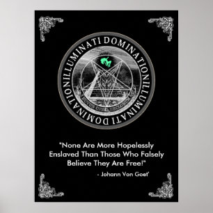 Poster Illuminati Domination 18" x 24"