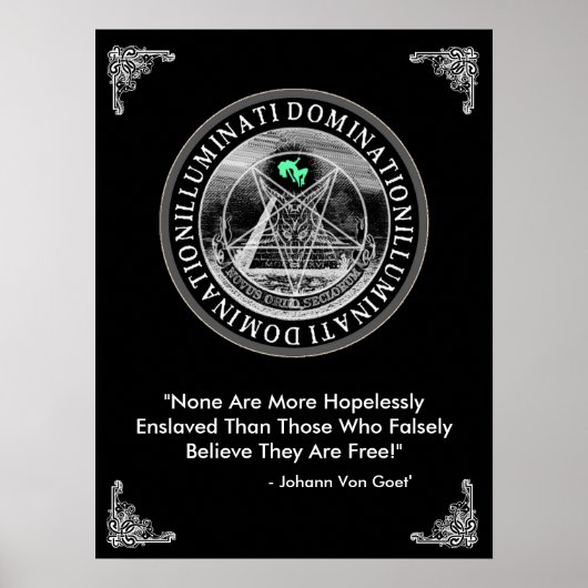 Poster Illuminati Domination 18" x 24" (Devant)