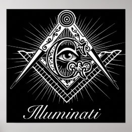 Poster Illuminati Freemason Tous les yeux de vue