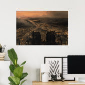 Poster Illumination de Notre-Dame (Bureau à domicile)