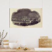 Poster Illuminations de Cologne, le 23 août 1845 (Cuisine)