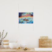 Poster Illuminations du nord train paysage (Cuisine)