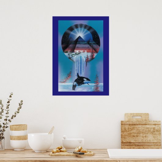 Poster Illuminer l'impression lumineuse (Cuisine)