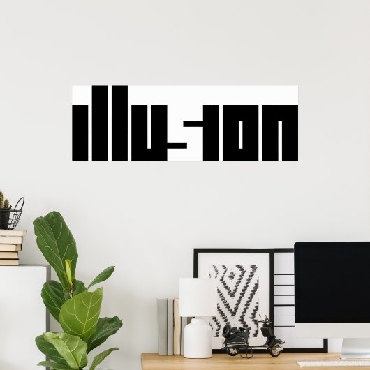 Poster Illusion (Bureau à domicile)