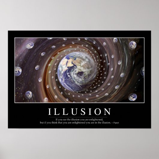 Poster Illusion : Citation Inspirationnelle (Devant)