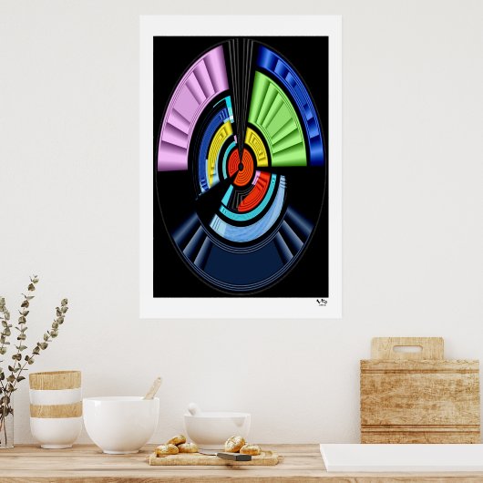 POSTER ILLUSION DE COULEUR #01/P (Cuisine)