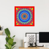 Poster Illusion de couleurs pulsives (Bureau à domicile)