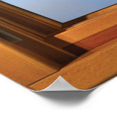 Poster Illusion de fausse fenêtre - Réflexion de la monta (Coin)