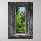 Poster Illusion de fenêtre de château Crée l'effet de la (Devant)