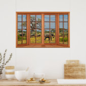 Poster Illusion de la baie des éléphants africains (Cuisine)