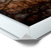 Poster Illusion de la fenêtre à 3 volets blanc de l'oisea (Coin)