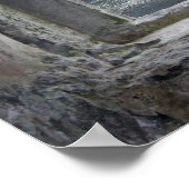 Poster Illusion de la fenêtre du château avec vue sur la  (Coin)