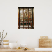 Poster Illusion de la vue sur l'arbre du coucher du solei (Cuisine)