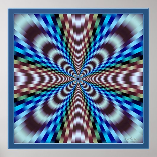 Poster Illusion de vibration (Devant)