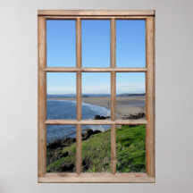Illusion de vue sur la plage à partir d'une fausse