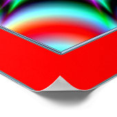 Poster Illusion d'explosion de couleur (Coin)