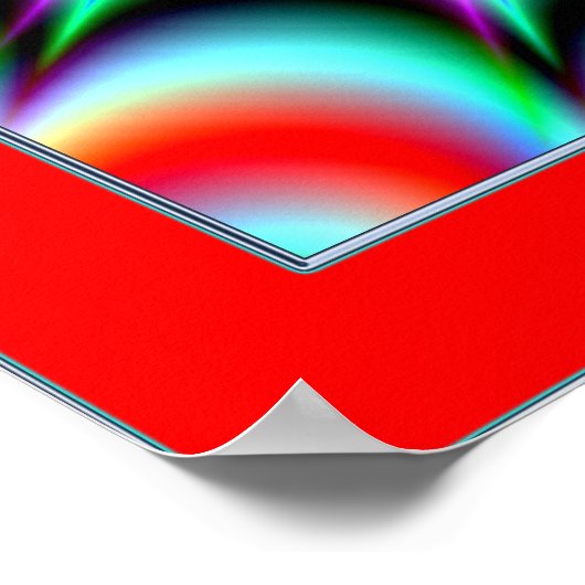 Poster Illusion d'explosion de couleur (Coin)