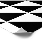 Poster illusion d'optique noir (Coin)