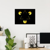 Poster Illusion Golden Star (Bureau à domicile)