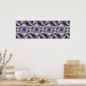 Poster Illusion Lilac Abstrait Floral Fractal Art Imagina (Cuisine)