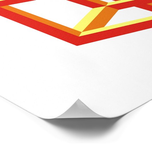 Poster illusion optique (Coin)