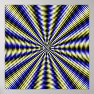 Poster Illusion optique