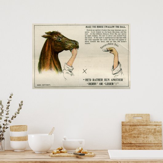 Poster Illusion optique, 1896 (Cuisine)