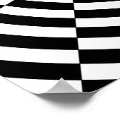 Poster Illusion optique brisée B&W (Coin)