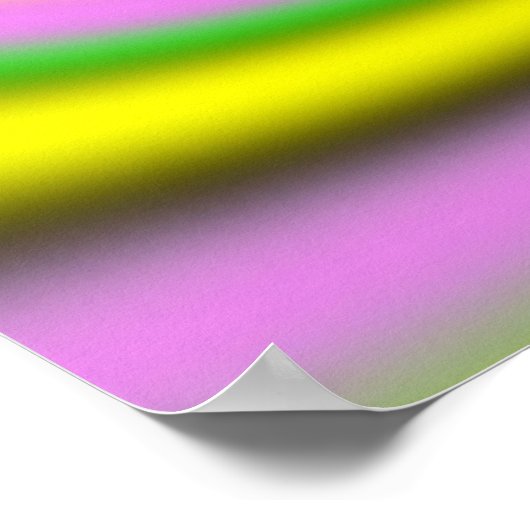 Poster illusion optique colorée (Coin)