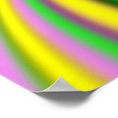 Poster illusion optique colorée (Coin)