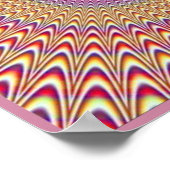 Poster Illusion optique colorée - Bac oculaire (Coin)