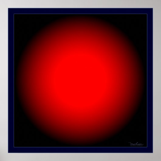 Poster Illusion optique d'ampoule rouge clignotante (Devant)