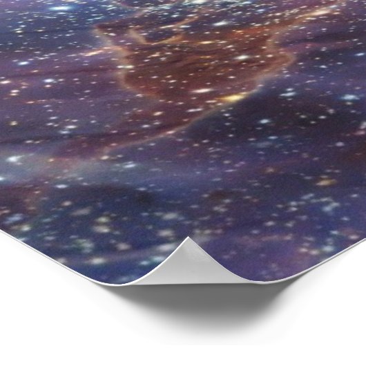 Poster Illusion optique de nébuleuse spatiale (Coin)