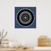 Poster Illusion optique des engrenages pivotants (Cuisine)