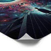 Poster Illusion optique du regard Astral (Coin)