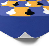 Poster Illusion optique folle - Cercle infini (Coin)